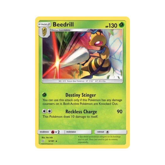 포켓몬 TCG 독침붕 R 팀업 (영문판)