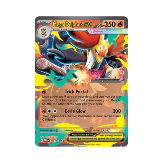 포켓몬 TCG 메가 마폭시 ex RR 피치 블랙 (영문판) 카드 이미지