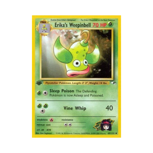 Pokemon TCG Erika's Weepinbell U Gym Heroes (English Ver.)