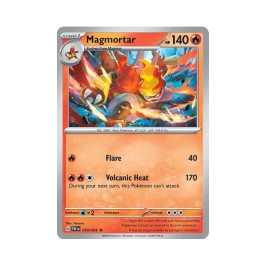 Pokemon TCG Magmortar R Paldean Fates (English Ver.)
