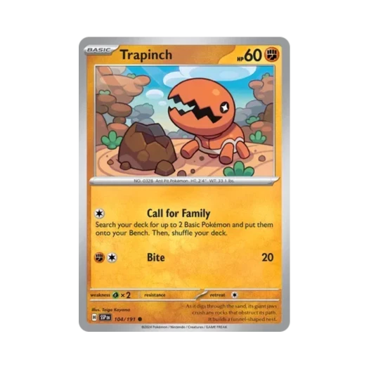 Pokemon TCG Trapinch C Surging Sparks (English Ver.)