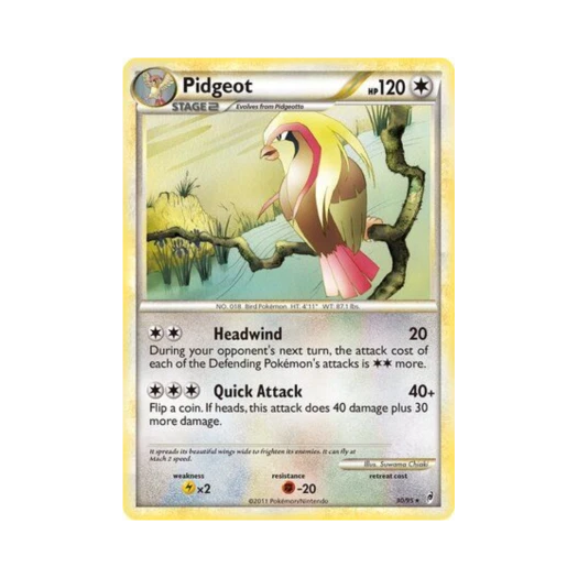 포켓몬 TCG 피죤투 R 콜 오브 레전즈 (영문판)