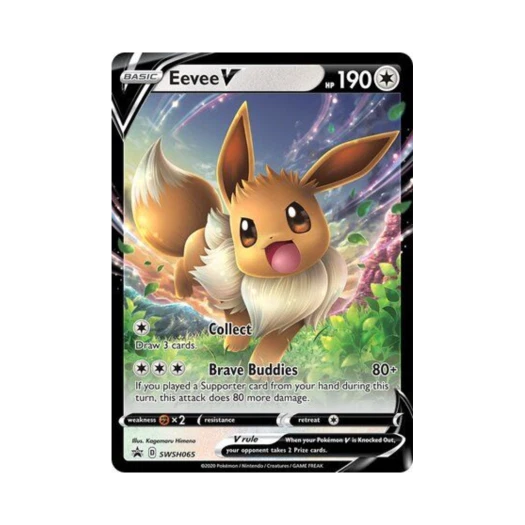 Pokemon TCG Eevee V P Sword & Shield Promos (English Ver.)