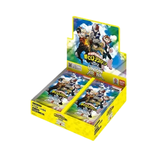 유니온 아레나 TCG 부스터팩 나의 히어로 아카데미아 Vol.2 박스 (16팩/일어판) 상품 이미지