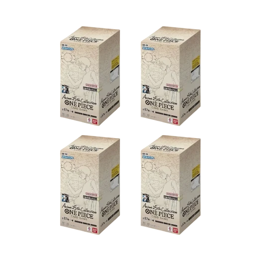 원피스 TCG EB-02 엑스트라 부스터 팩 애니메이션 25주년 컬렉션 4 박스 (96팩/일어판) 카드 이미지