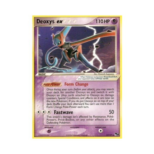 포켓몬 TCG 테오키스 ex R 팝 시리즈 4 (영문판)