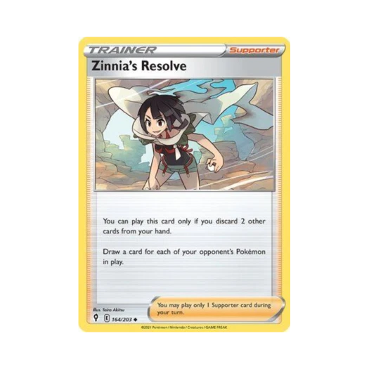 Pokemon TCG Zinnia's Resolve U Evolving Skies (English Ver.)