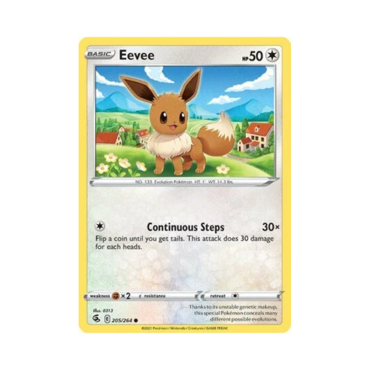 Pokemon TCG Eevee C Fusion Strike (English Ver.)