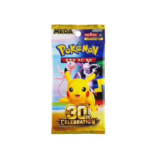 포켓몬 TCG 메가 확장팩 30주년 기념팩 (6장/한글판)