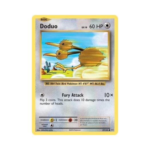 Pokemon TCG Doduo C Evolutions (English Ver.)