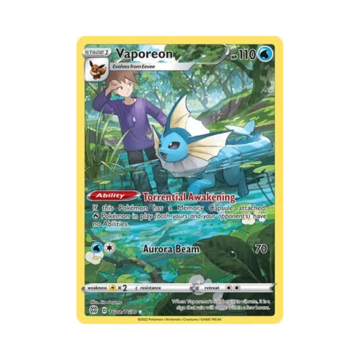 Pokemon TCG Vaporeon RH Brilliant Stars (English Ver.)