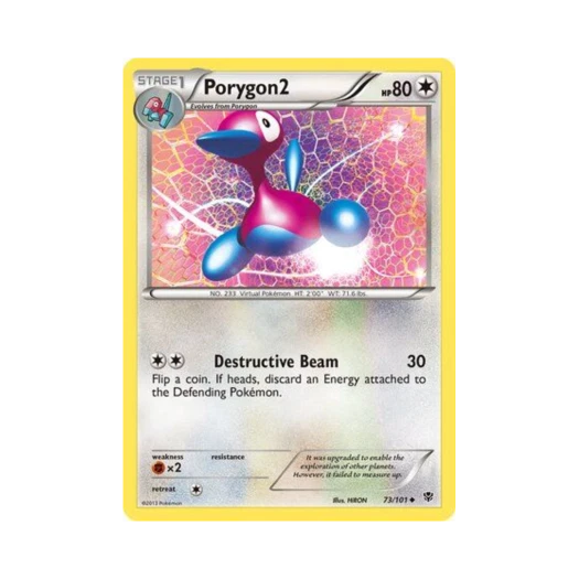 Pokemon TCG Porygon2 U Plasma Blast (English Ver.)