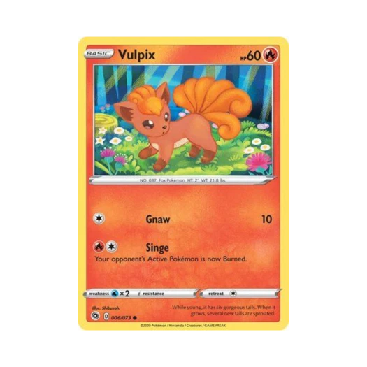 Pokemon TCG Vulpix C Champion's Path (English Ver.)