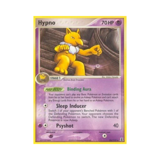 포켓몬 TCG 슬리퍼 R EX 델타 스페이시스 (영문판)