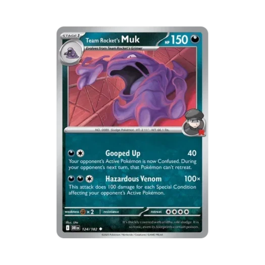 Pokemon TCG Team Rocket's Muk U Destined Rivals (English Ver.)
