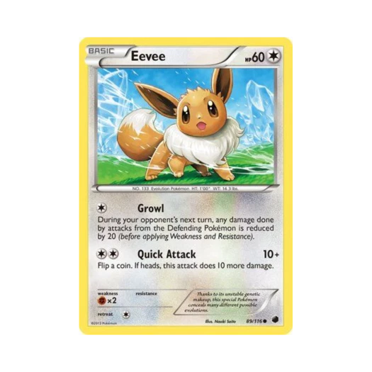 Pokemon TCG Eevee C Plasma Freeze (English Ver.)