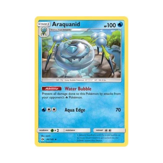 Pokemon TCG Araquanid U Sun & Moon (English Ver.)