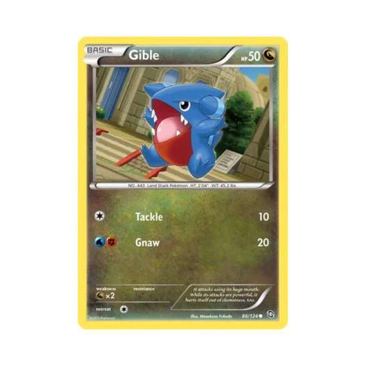 Pokemon TCG Gible C Dragons Exalted (English Ver.)