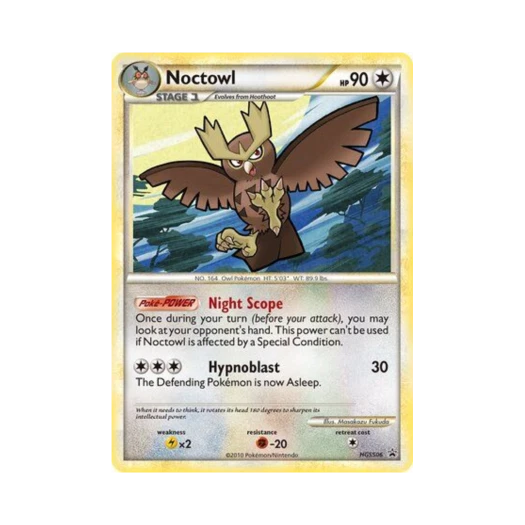 Pokemon TCG Noctowl P HeartGold & SoulSilver Promos (English Ver.)
