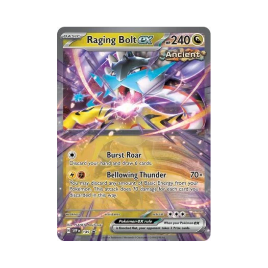 포켓몬 TCG 날뛰는우레 ex P 스칼렛 & 바이올렛 프로모 카드 (영문판)