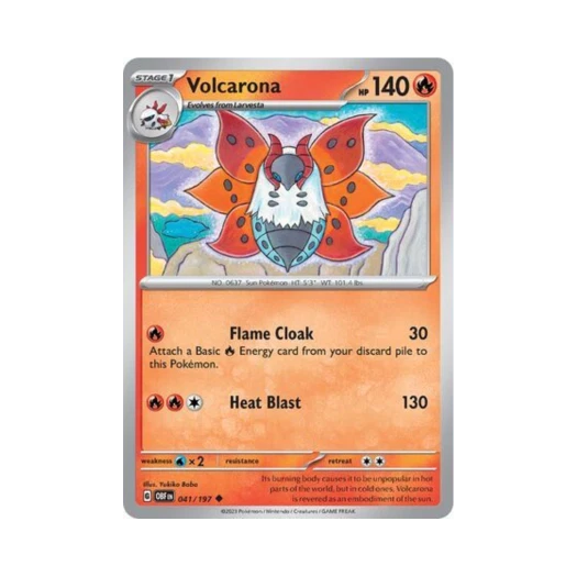 포켓몬 TCG 불카모스 U 옵시디언 플레임즈 (영문판) 카드 이미지