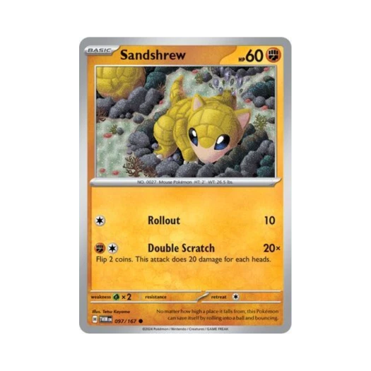 포켓몬 TCG 모래두지 C 트와일라잇 마스커레이드 (영문판) 카드 이미지