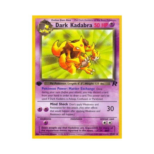 포켓몬 TCG 다크 윤겔라 U 로켓단 (영문판)