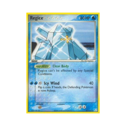 Pokemon TCG Regice R EX Holon Phantoms (English Ver.)
