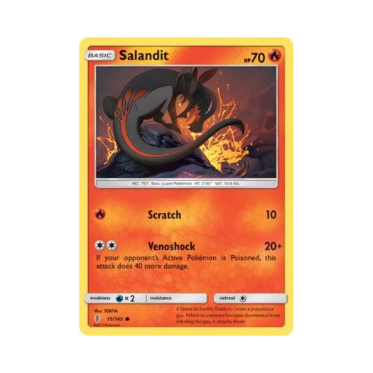 Pokemon TCG Salandit C Guardians Rising (English Ver.)