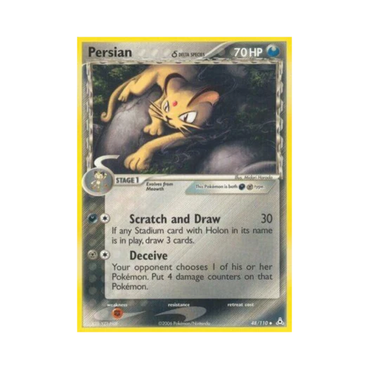 Pokemon TCG Persian U EX Holon Phantoms (English Ver.)