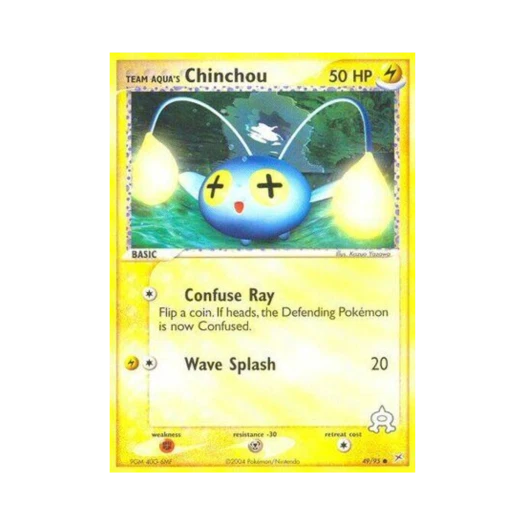 포켓몬 TCG 아쿠아단의 초라기 C EX 마그마단 vs 아쿠아단 (영문판)