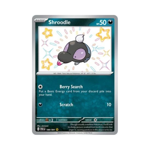 포켓몬 TCG 땃쭈르 SR 팔데아 페이트 (영문판)