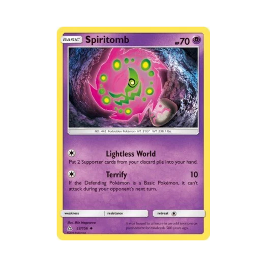 Pokemon TCG Spiritomb U Ultra Prism (English Ver.)