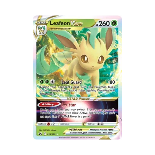 포켓몬 TCG 리피아 VSTAR R 크라운 제니스 (영문판)