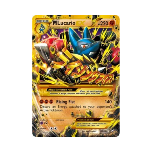 포켓몬 TCG M 루카리오 EX RS 퓨리어스 피스트 (영문판)