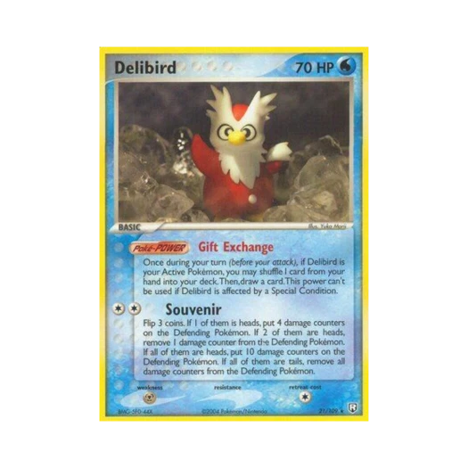 포켓몬 TCG 딜리버드 R EX 로켓단 리턴즈 (영문판)