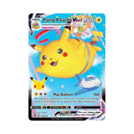 포켓몬 TCG 공중날기 피카츄 VMAX HRV 셀레브레이션즈 (영문판) 카드 이미지