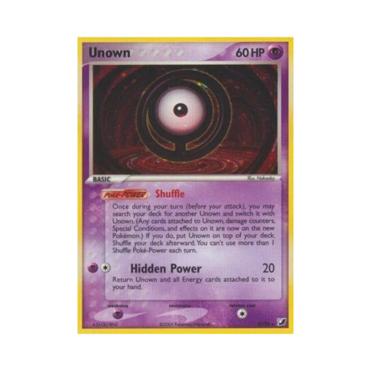포켓몬 TCG 안농 RH EX 언씬 포시스 (영문판)