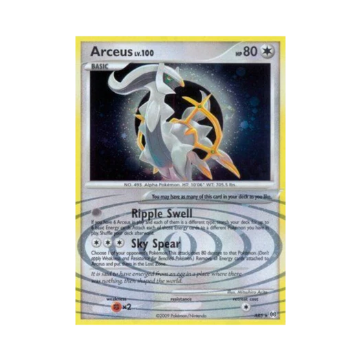Pokemon TCG Arceus RH Arceus (English Ver.)