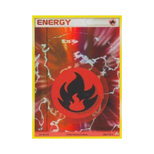 포켓몬 TCG 기본 불꽃 에너지 RH EX 홀론 팬텀 (영문판)