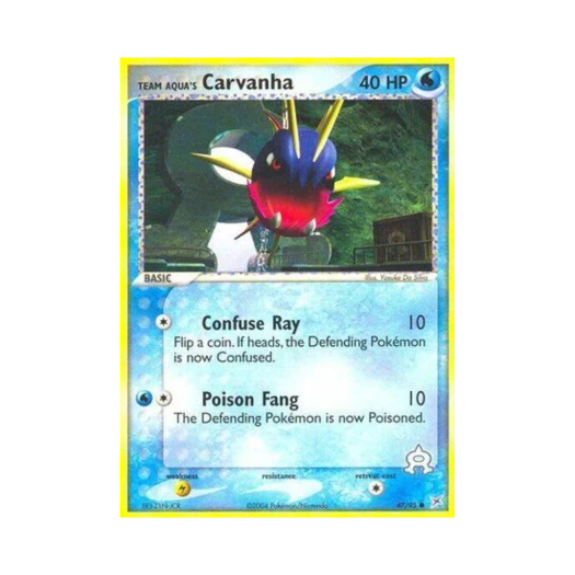 Pokemon TCG Team Aqua's Carvanha C EX Team Magma vs Team Aqua (English Ver.)