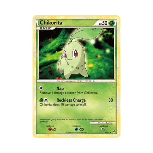 Pokemon TCG Chikorita C Call of Legends (English Ver.)