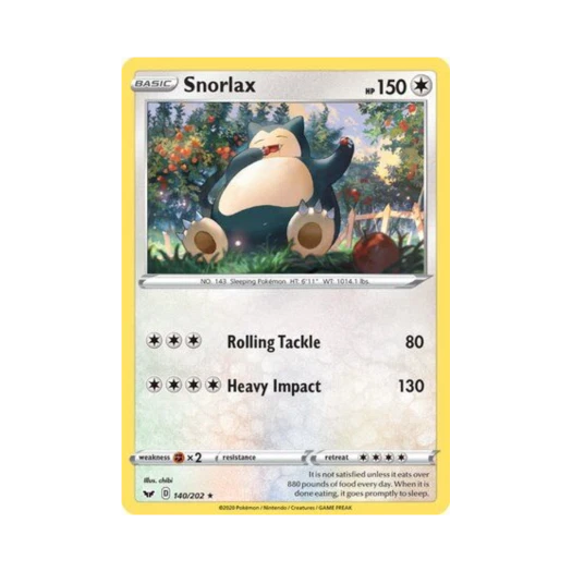 포켓몬 TCG 잠만보 R 소드 & 실드 (영문판)