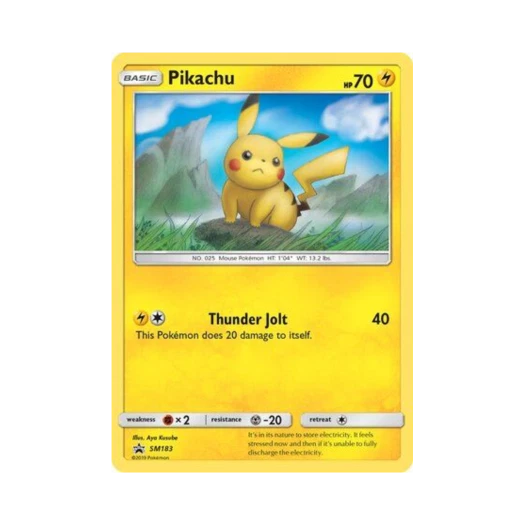 포켓몬 TCG 피카츄 P 썬 & 문 프로모카드 (영문판)