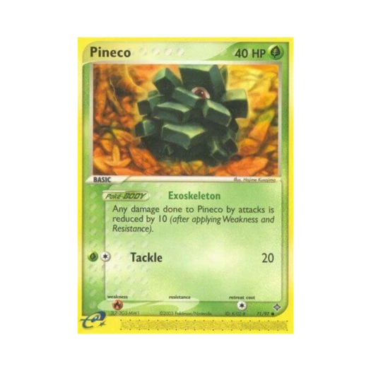 Pokemon TCG Pineco C EX Dragon (English Ver.)