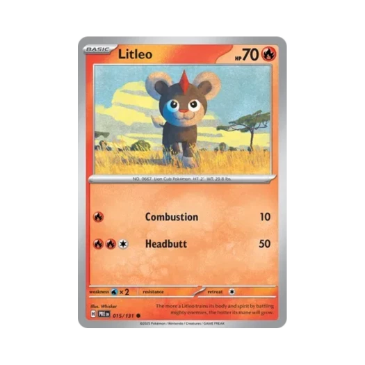 포켓몬 TCG 레오꼬 C 프리즈매틱 에볼루션즈 (영문판) 카드 이미지