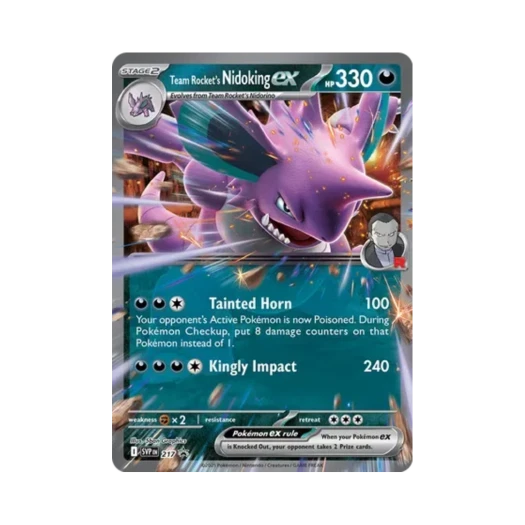 포켓몬 TCG 로켓단의 니드킹 ex P 스칼렛 & 바이올렛 프로모 카드 (영문판)