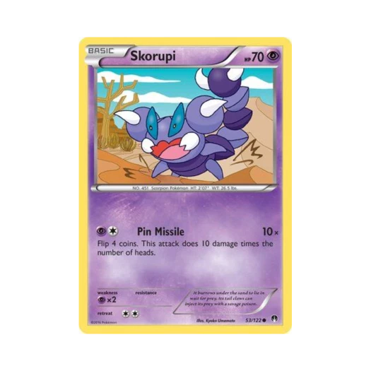 Pokemon TCG Skorupi C BREAKpoint (English Ver.)