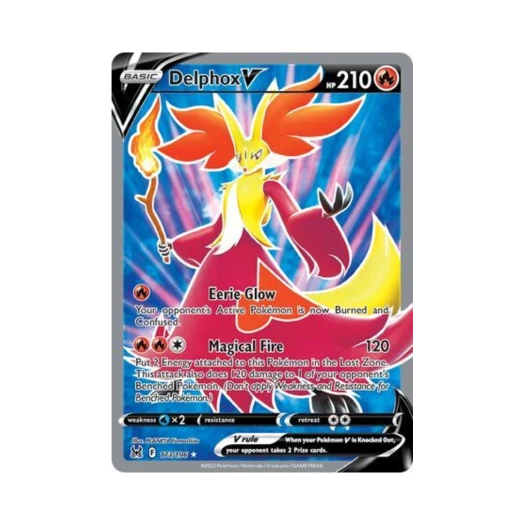 Pokemon TCG Delphox V RU Lost Origin (English Ver.)