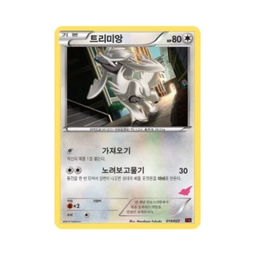 포켓몬 TCG 트리미앙 XY 덱 개전 세트 염무왕 ex VS 토게키스 ex (한글판)